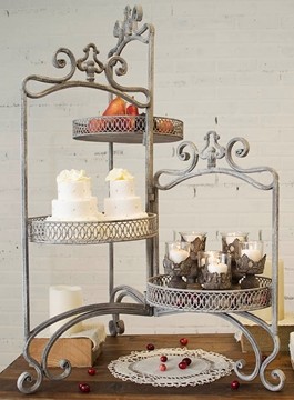 3 tiered Vintage cake stand