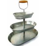 Galvanized 3 tiered Tray