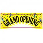 Grand opening banner