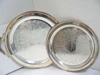Silver plated small trays