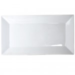 White rectangular 10in platter