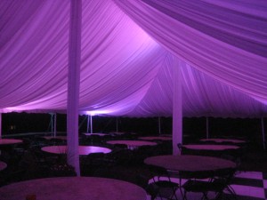 Liner with LED purple
