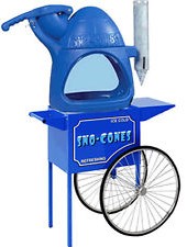 Sno Cone Machine with Cart