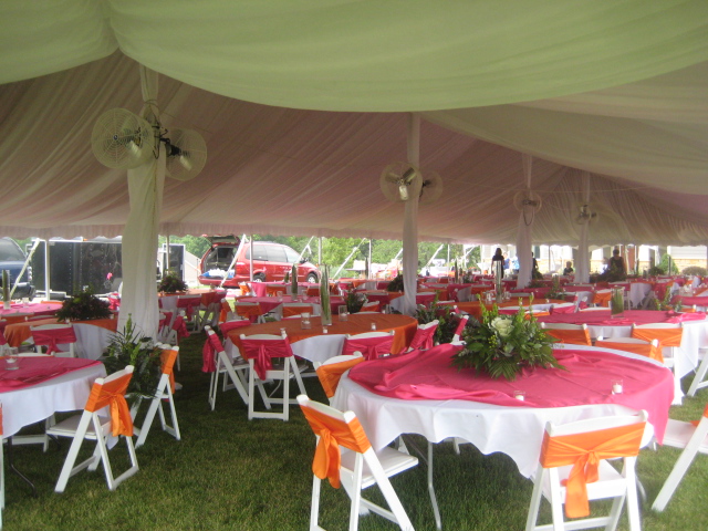 Hot July Tent Wedding