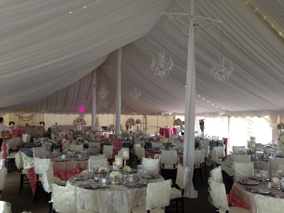 Vintage Glamour Tent Wedding