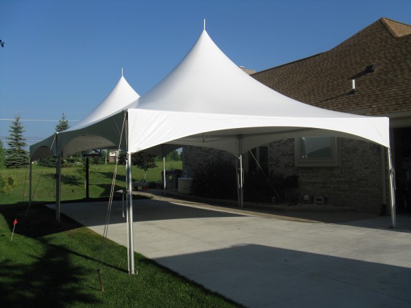frame tent over patio