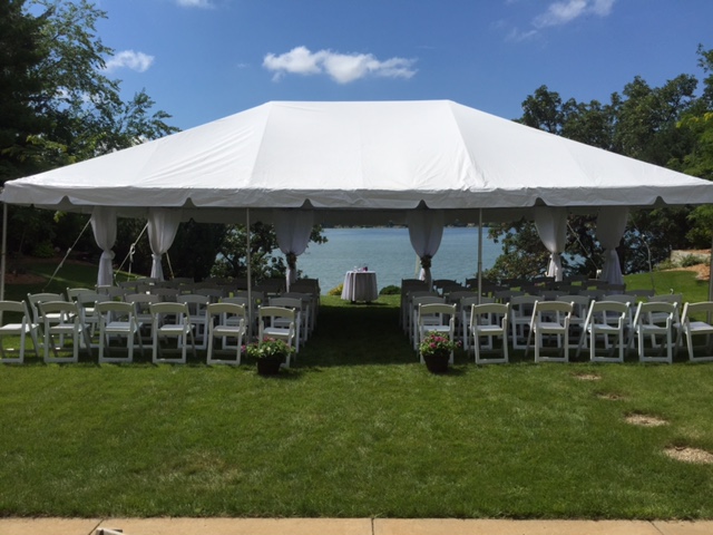 Wedding Ceremony under a Tent